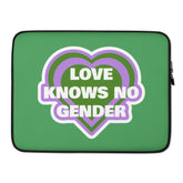 Love Knows No Gender Genderqueer Laptop Sleeve